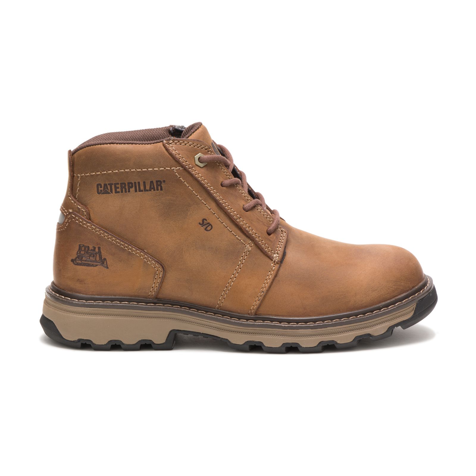 Caterpillar Boots Sale Pakistan - Caterpillar Parker Mens Work Boots Dark Beige (320749-BIW)